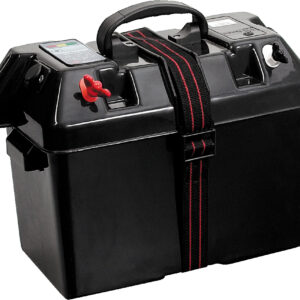 Batterikasse Powerbox med voltmeter