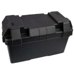Stor batterikasse med stropp