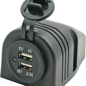 USB-uttak dobbelt utenpåliggende
