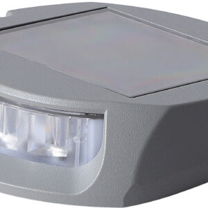 1852 bryggelys/vegglys aluminium LED med solcelle
